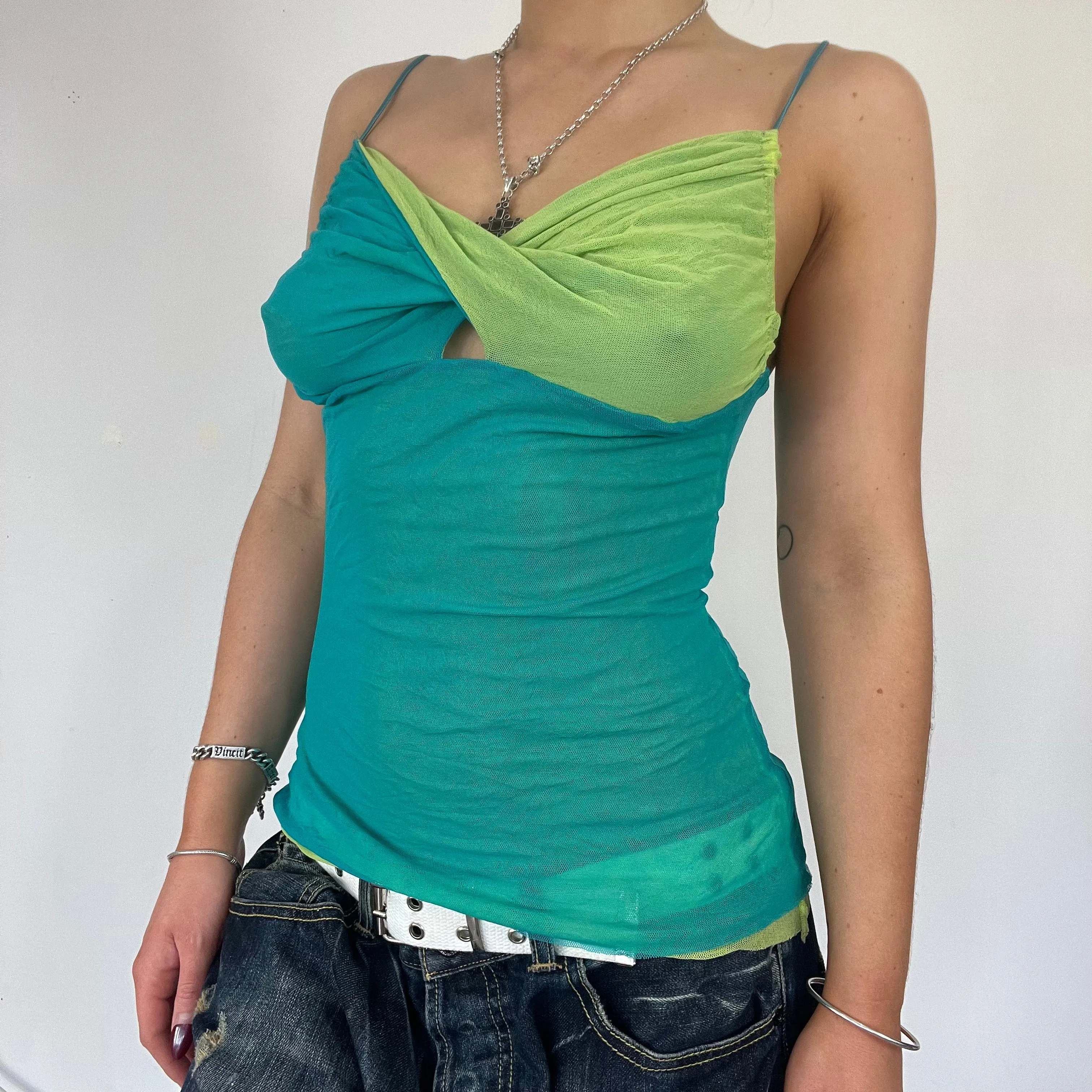 00s mesh cami top - Size S