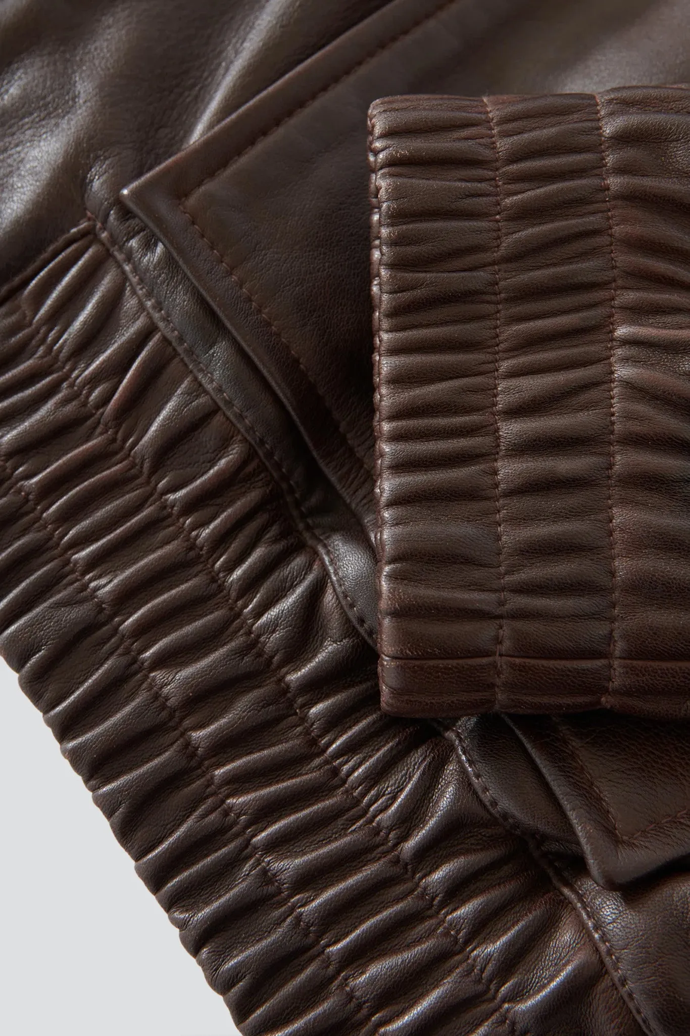 Brown Piston Leather Jacket