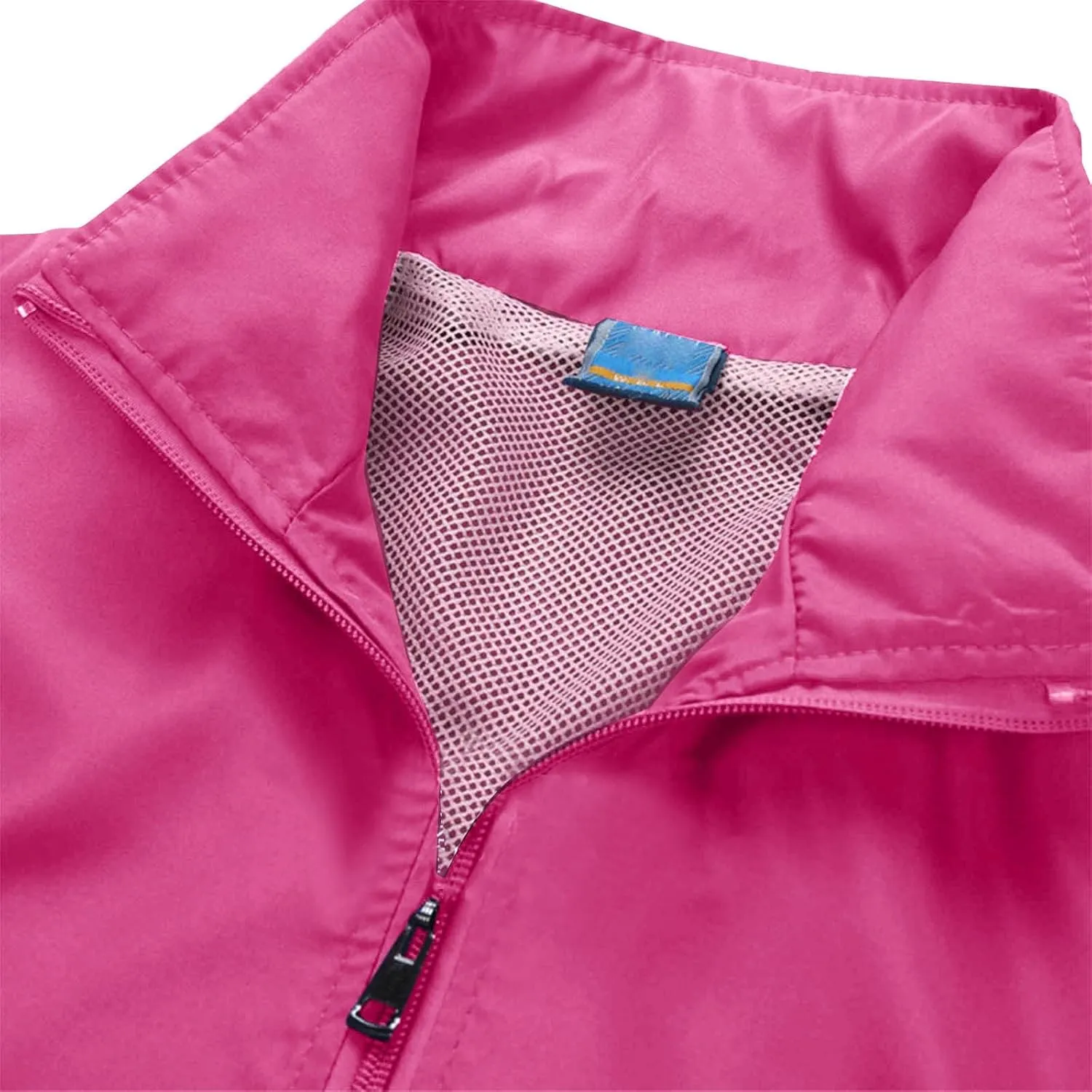 Cambkatl Men's Sports Coat, Full Zipper Stand Collar Long Sleeve Outwear Jacket with Mesh Liner & Pockets