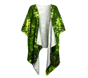 Canopy of Leaves Draped Kimono