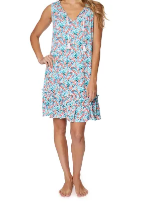 Caribbean Joe® Crinkle Gauze Midi Dress