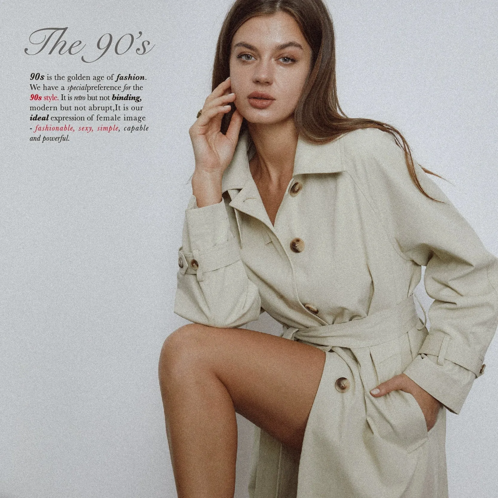 Classic Autumn Trench Coat