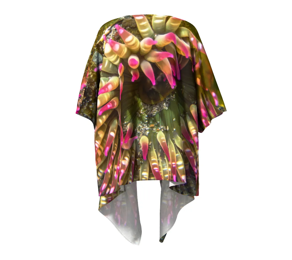 Enchanted Sea Anemone Draped Kimono