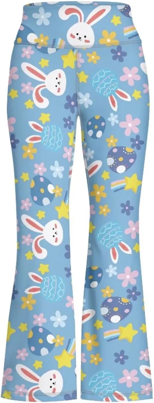 Flare Yoga Pants for Girls Athletic Leggings Bell Bottom Pants
