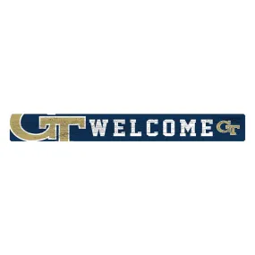 Georgia Tech Yellow Jackets 1.5" x 16" Welcome Horizontal Sign