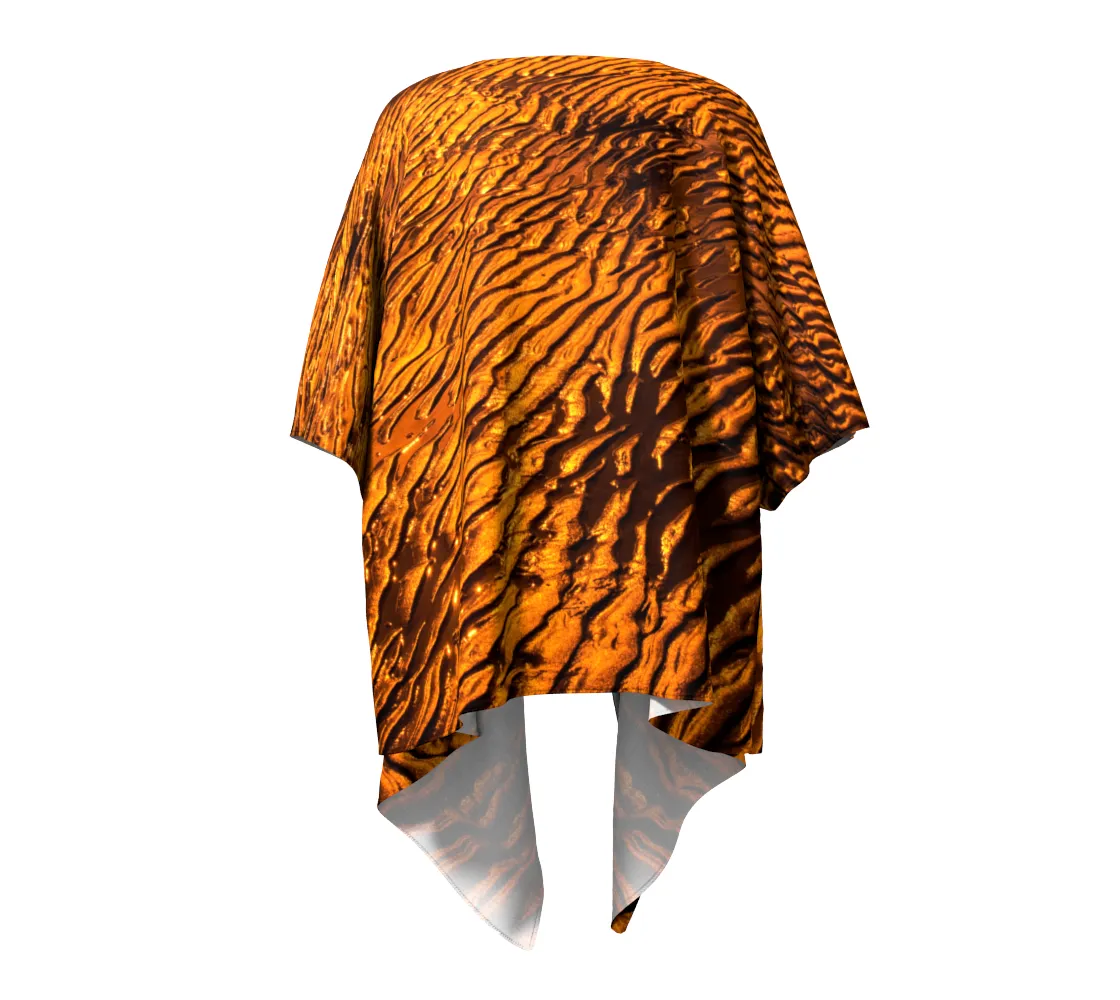 Golden Sand Draped Kimono