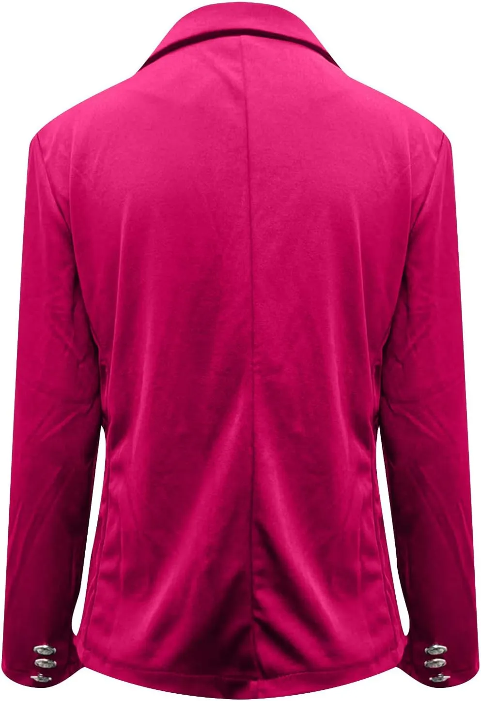 Herringbone Blazer Women Solid Color Slim Fit Double Breasted Boyfriend Blazer Long Sleeve Business Casual Blazers