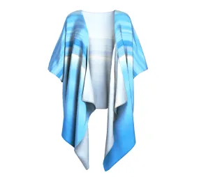 Ocean Blue Draped Kimono
