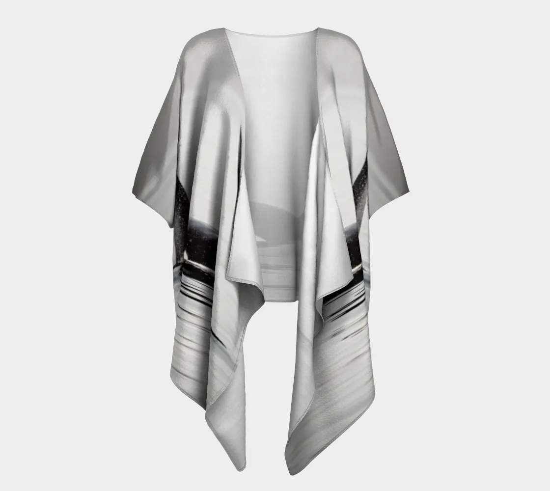 Orca Spray Draped Kimono