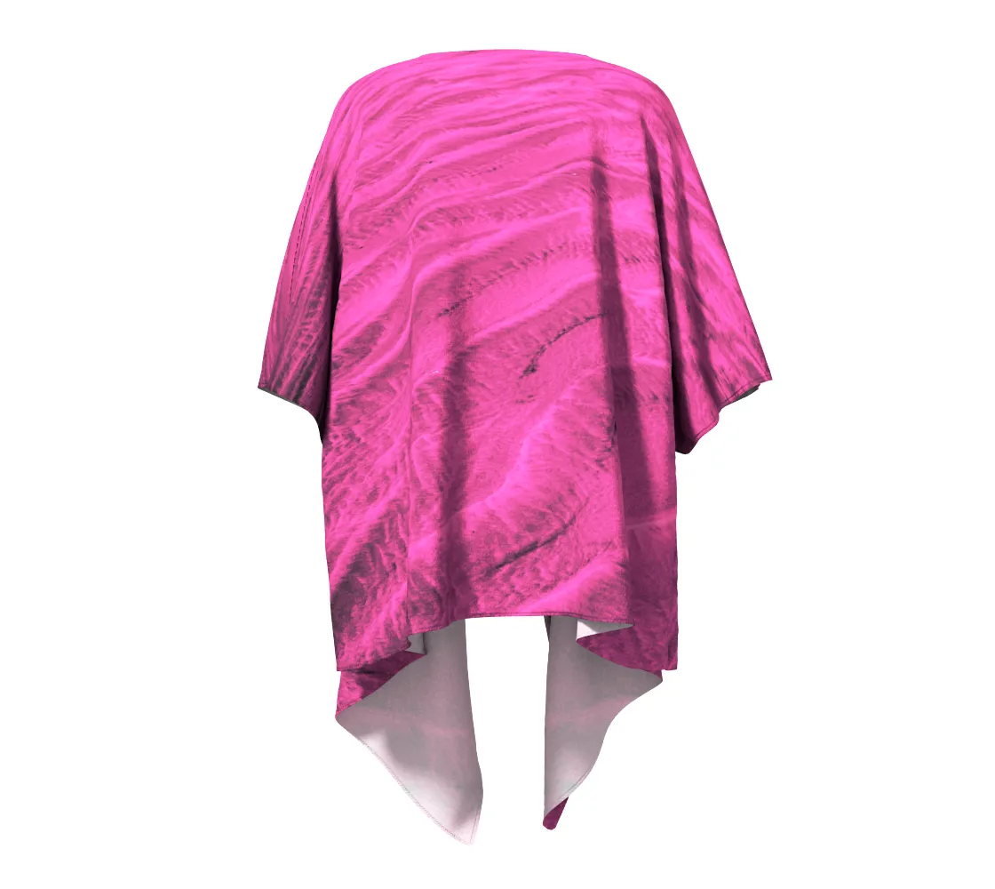 Pink Sand Draped Kimono