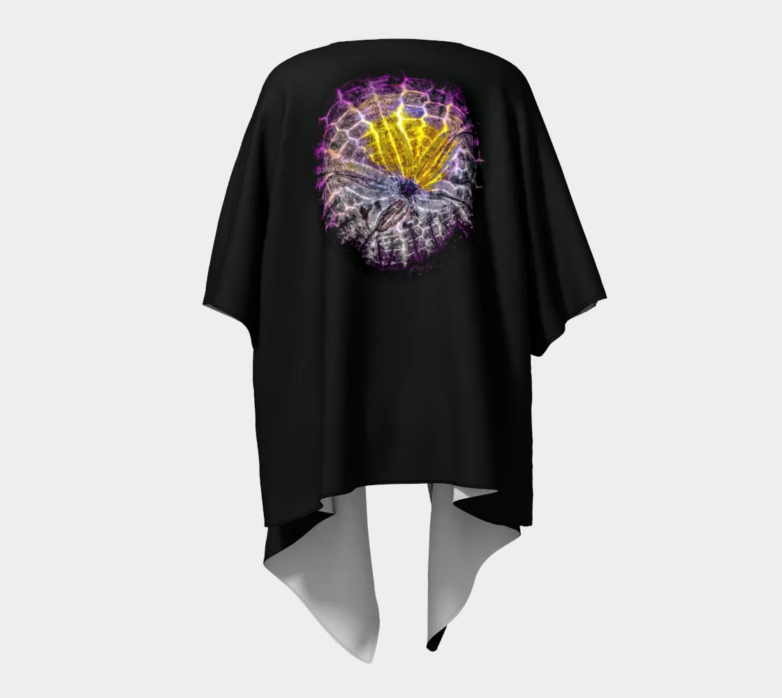 Spotlight Sand Dollar Draped Kimono