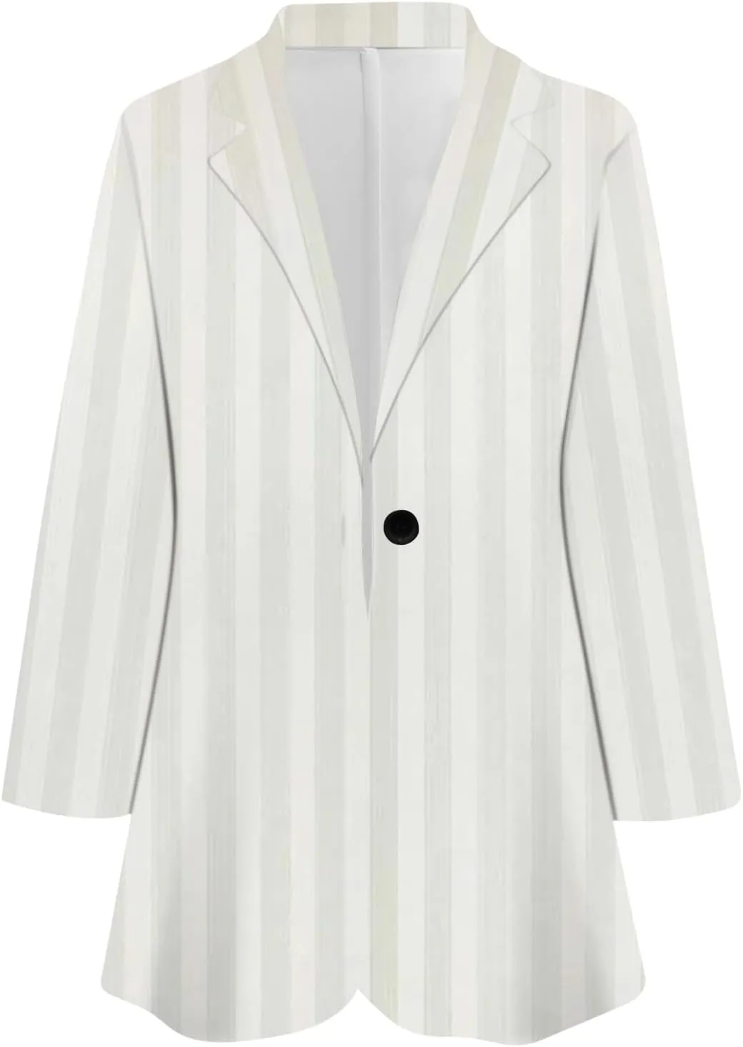 Women Fall Fashion 2024 Blazers Long Sleeve Open Front Button Blazer Jackets Solid Color Work Office Suit Jacket