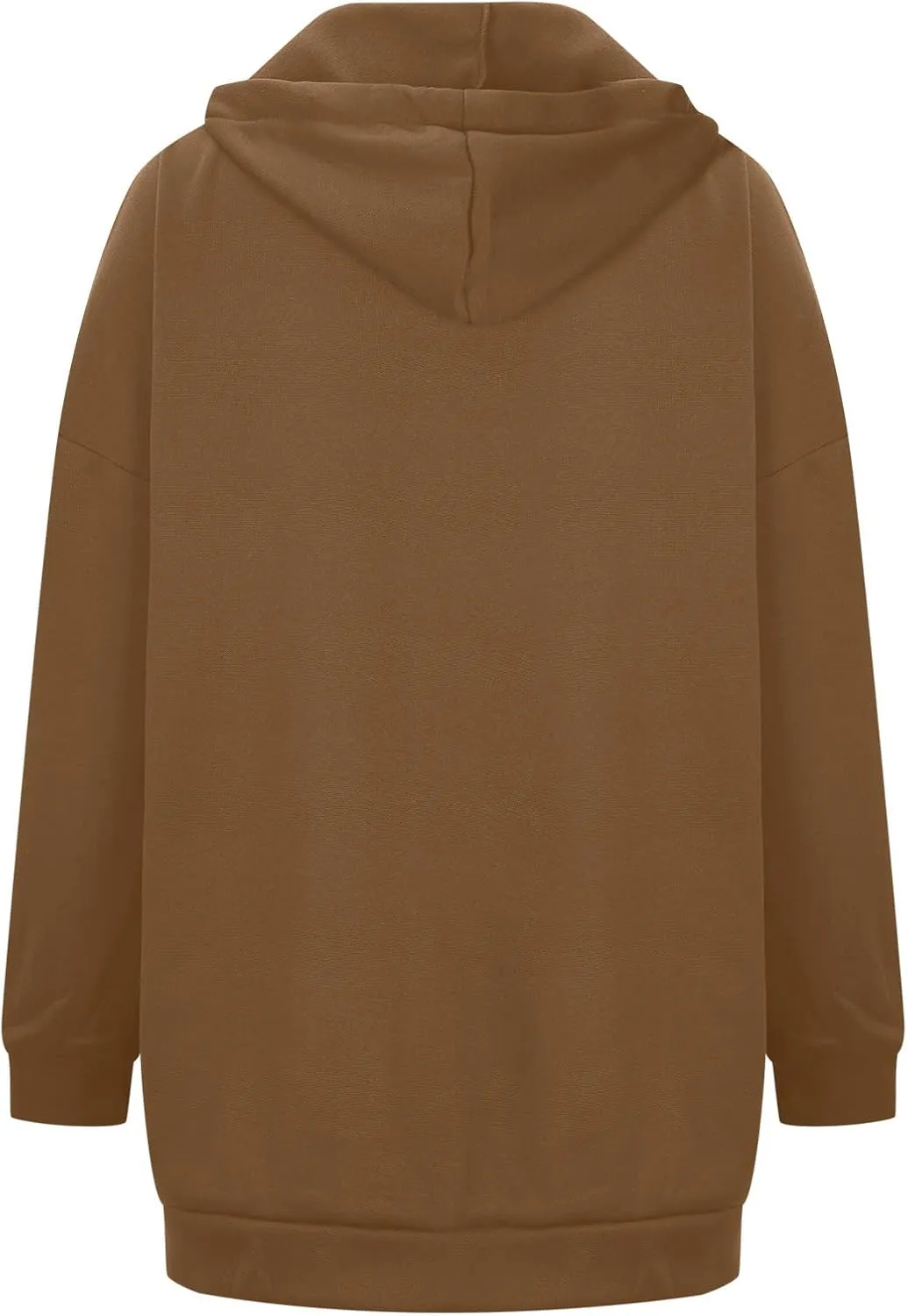 Women Long Sweatshirt Pullover Long Sleeve Solid Color Zip Up Hoodies Slim Fit Casual Fall Winter Shirts with Pocket