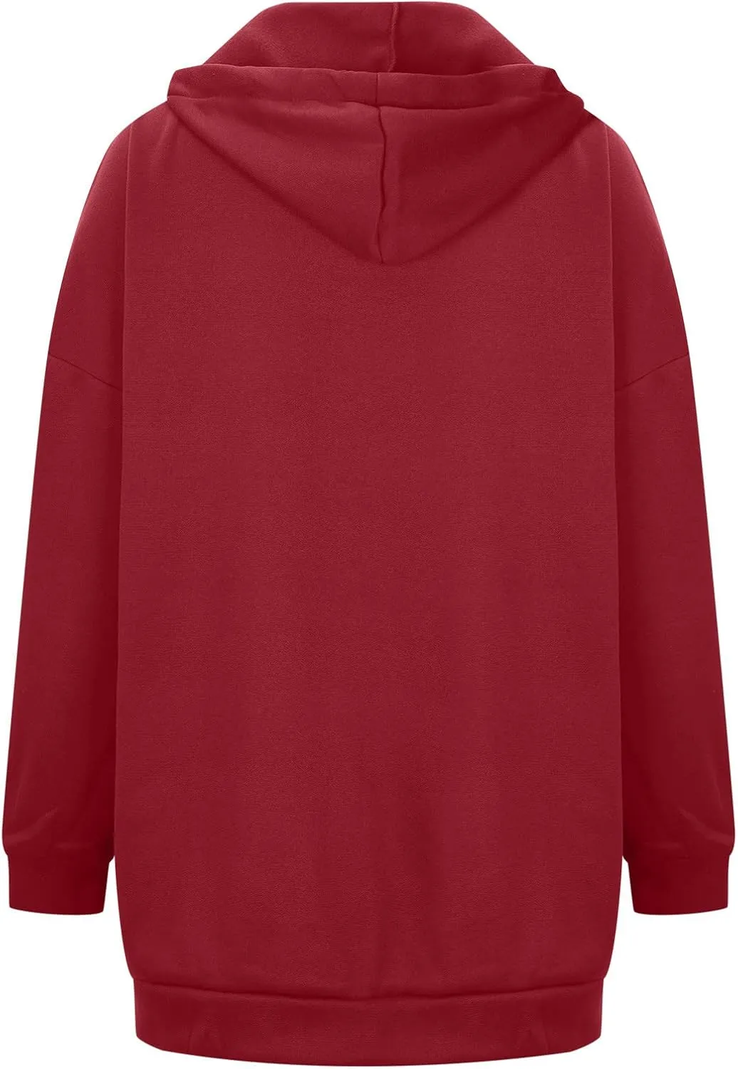 Women Long Sweatshirt Pullover Long Sleeve Solid Color Zip Up Hoodies Slim Fit Casual Fall Winter Shirts with Pocket