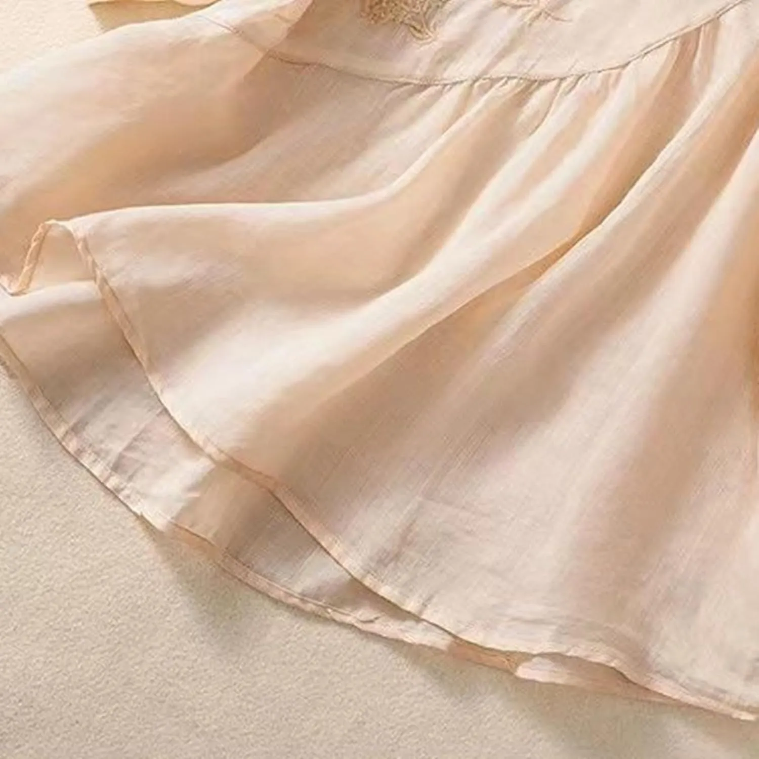 Womens Linen Shirts V-Neck Retro Blouse Boho Oversized Tshirts Short Sleeve Loose Fit Shirt
