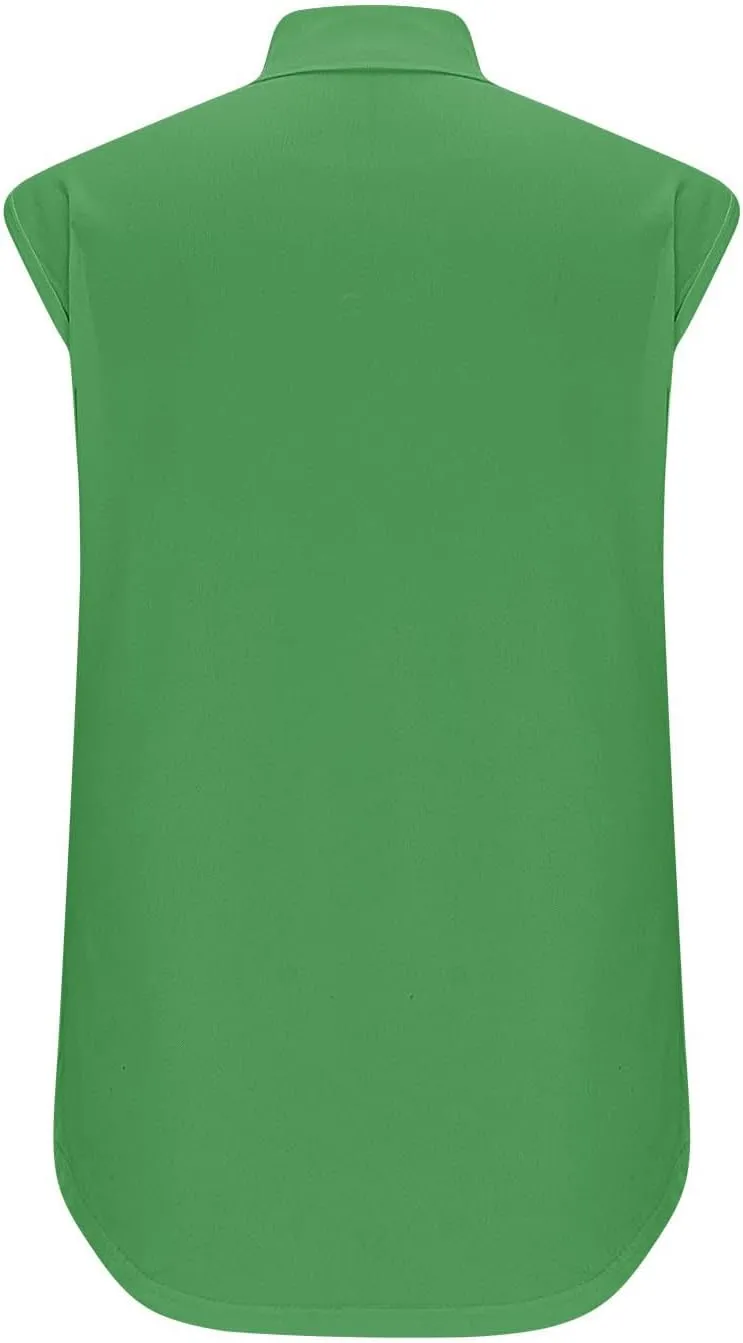 Women's Zip Up Tank Tops Sleeveless Golf Shirts Business Casual Tunics Top Mesh Athletic Workout Quick Dry Shirt